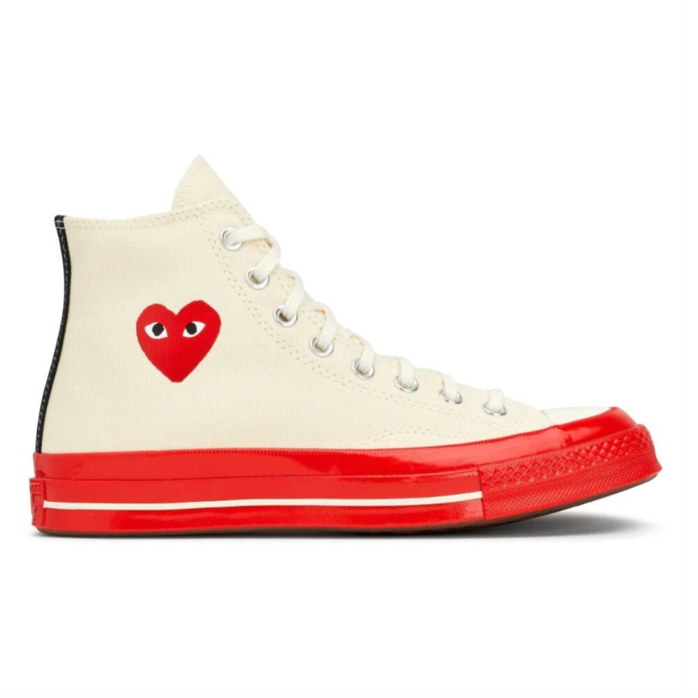 Comme des Garçons PLAY Converse Red Sole High Top - Picture 3 of 13